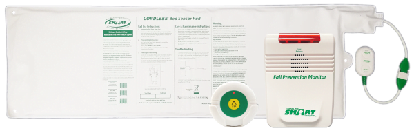 Quiet and Wireless Bed Exit Alarm System with Remote Reset Button Bed Exit Alarm Systems