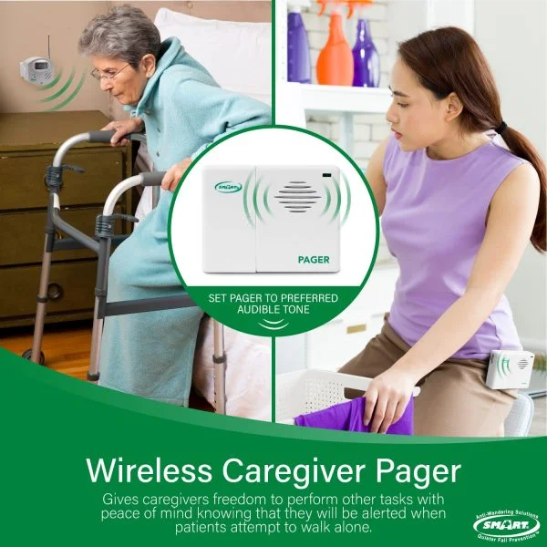 Caregiver Pager With Bed Exit Alarm For Seniors Memory Care Products