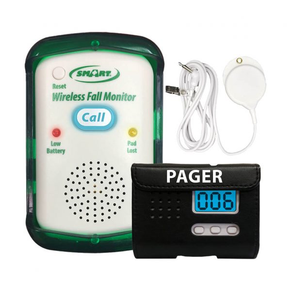 Monitor with Easy-to-Push Call Button to Pager Bed Exit Alarm Systems