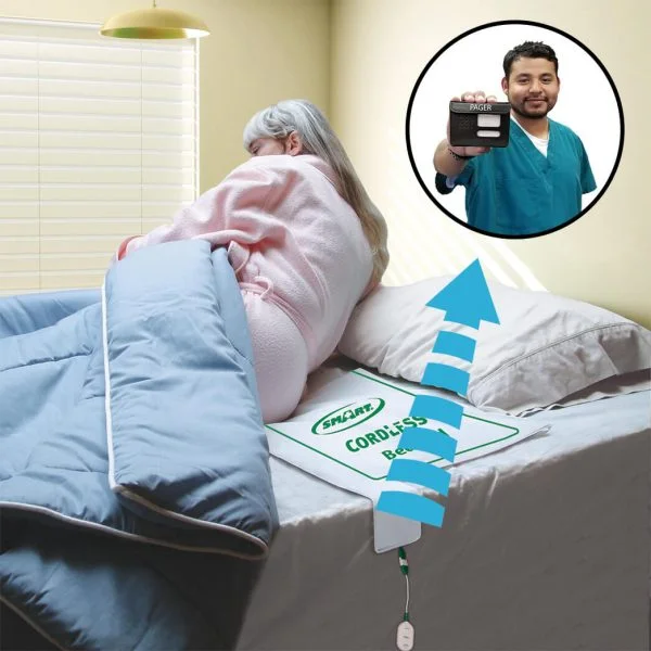 Quiet and Wireless System to Pager Bed Exit Alarm Systems
