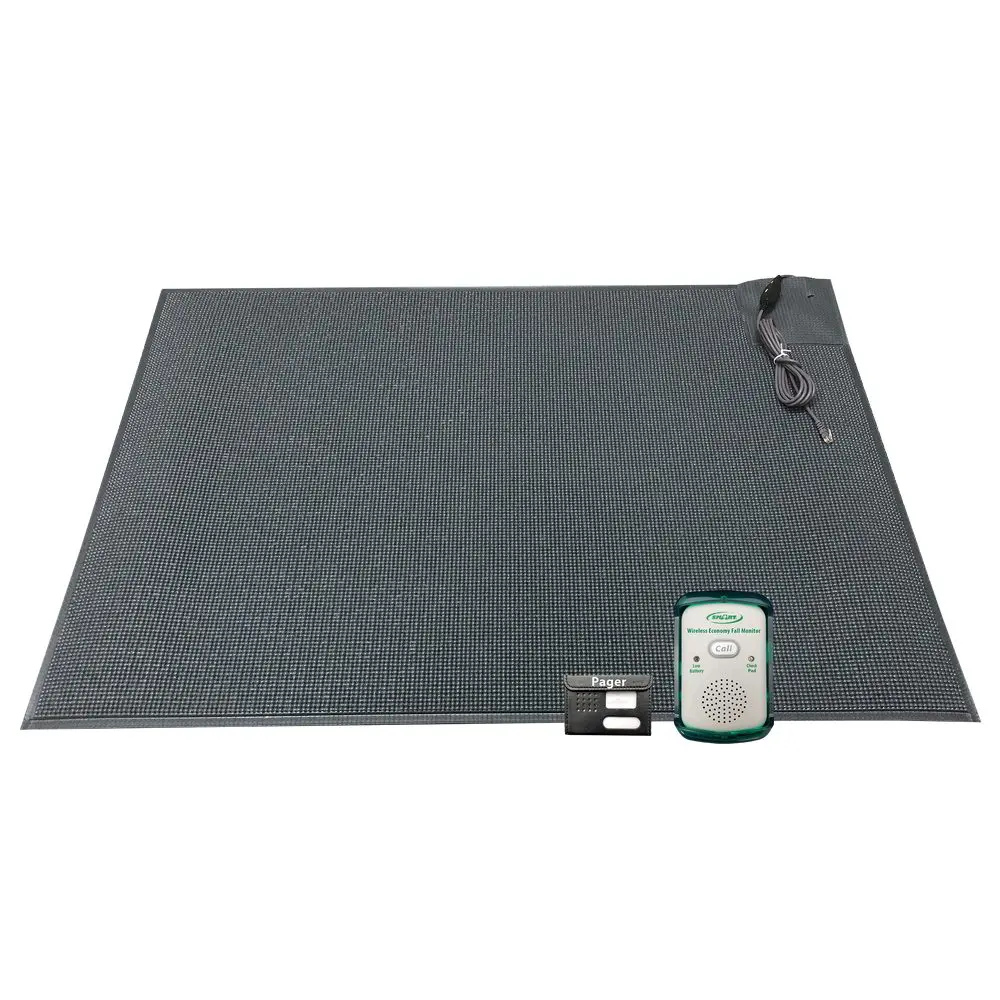 Cordless Floor pressure Mat with Long Range Wireless Alert