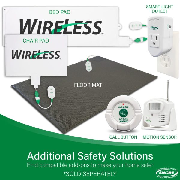 Quiet and Wireless Bed System to Pager – Complete System Bed Exit Alarm Systems