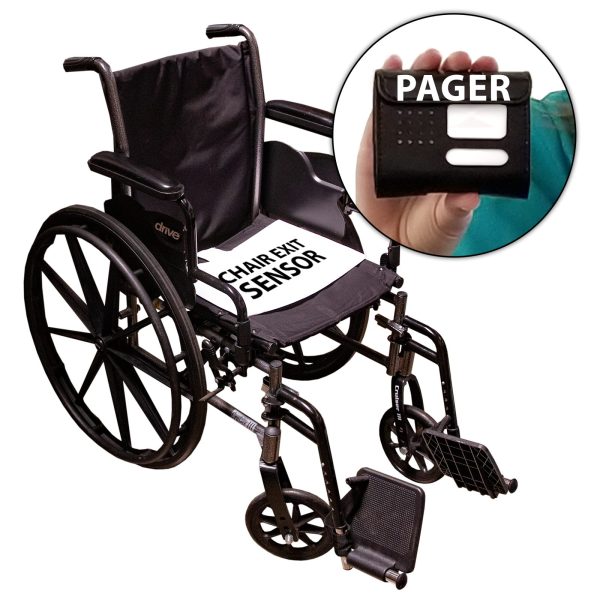 Quiet and Wireless Chair System to Pager – Complete System Chair Exit Alarms